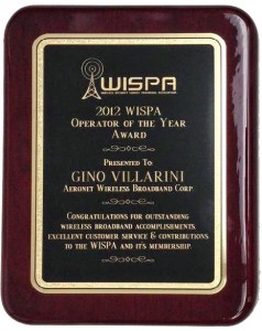 Aeronet was chosen among 600 WISPA members for providing innovative services.