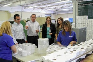Softex management and employees stand behind the paper products Walmart will buy for its stores. 