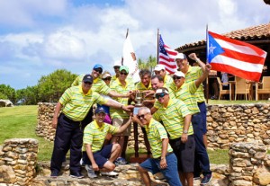 The winning team of the first Pasarell Cup Golf tournament at Royal Isabela.