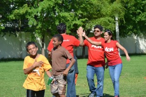 AON employees and the kids from the two nonprofits had a day of fun earlier this month.