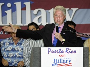 Former President Bill Clinton was in Puerto Rico in May 2008, campaigning for his wife Hillary. (Credit: © Mauricio Pascual)