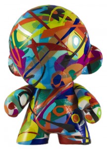 One of the "Munny Dolls" created by artist Omar Medina to be auctioned this week.