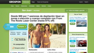Groupon launched its "group coupon" offers in Puerto Rico in 2011.