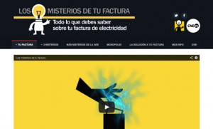 The CNE launched www.losmisteriosdetufactura.com, a website that promises to solve the “mystery of the monthly bill” and teach consumers “everything they need to know about their electricity bill.”