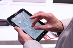 Because many aircraft are already Wi-Fi enabled, passengers will be able to tap into the service with their handheld devices, at an additional cost, when available. (Credit: Wikipedia)