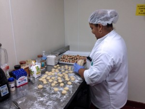 The two-story San Patricio location has a kitchen to make the waffles and chocolates.