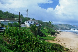 Rugged Atlantic coastline at Bathsheva, Barbados. (Credit: Larry Luxner)