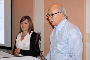 Prof. Ramón Daubon along with one of the students participating in the collaborative course.