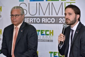 From left: Economic Development and Commerce Secretary Alberto Bacó and Giancarlo González, Puerto Rico’s CIO discuss the upcoming event.