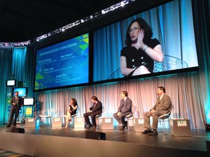 From left: Puerto Rico CIO Giancarlo González, Raquel Noriega, vice president of public policy for Connected Nation, Naji Khouri, president of Liberty, Felix Lugo, country manager, Columbus Business Solutions, and Javier Rúa, president, Telecommunications Regulatory Board.