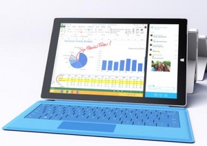 The Surface Pro 3 combines laptop and tablet features in a single device.