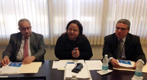 From left: Juan Lara, Melba Acosta and Juan Flores-Galarza.