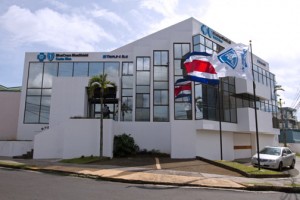 Exterior view of BlueCross BlueShield Costa Rica building, located in San José, Costa Rica.