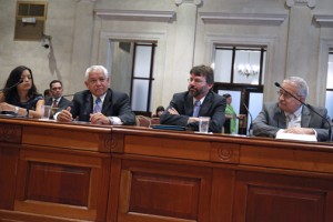 From left: Economists Rosario Rivera, Antonio Rosado, Vicente Feliciano, and Juan Lara.