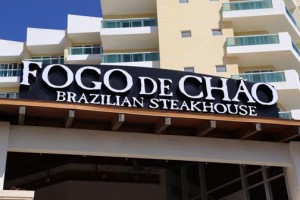 The Fogo de Chão dining experience is based on “churrasco,” a centuries-old gaucho tradition that practices the art of roasting meats over an open fire and sharing dining experiences with family and friends. 