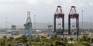 The Port of the Americas has been in the works since 2004, and was positioned to to become a hub for maritime cargo in the Caribbean, mainly because of its 55-foot channel draft and its central location. (Credit: © Mauricio Pascual)