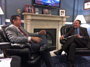 PRMA President Carlos Rivera-Vélez meets with Congressman Pat Tiberi (R-OH), a member of the House Ways and Means Committee, during the recent visit to Washington.