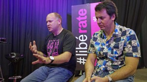 From left: Jon Freier, executive vice president, of field sales & operations for T-Mobile US and Jorge Martel, general manager of T-Mobile’s local operation.