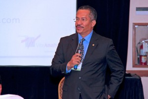 Félix Laboy Vázquez, president of Vibra, speaks during a recent presentation.