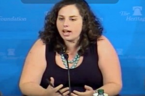 Nicole Kaeding, a budget analyst at the Cato Institute, speaks at the Heritage Foundation in Washington, DC, on the topic: “Can Puerto Rico Return to Growth?”