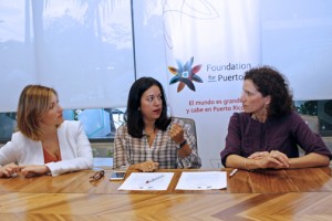 From left: Giselle Nevares, program manager for the Foundation for Puerto Rico, Terestella González-Denton, and María Jaunarena.