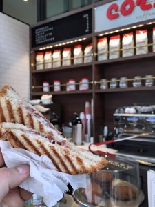 Corso Coffee's menu consists of espresso-based beverages, light comfort fare including breakfast pastries, salads and paninis.