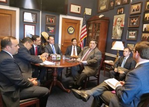 Puerto Rican lawmakers meet with their counterparts in Washington DC on Monday.