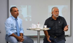 Puerto Rico Health Department Secretaries Lorenzo González and Johnny Rullán.