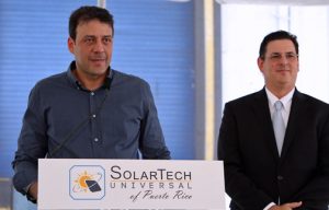 Acting Gov. Víctor Suárez and PRIDCO Executive Director Antonio Medina participate in Thursday's groundbreaking ceremony.