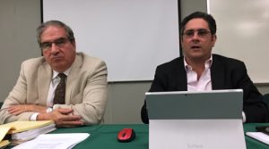 Economists Association President Juan Villeta-Trigo and Economist and Professor Antonio Fernós-Sagebién.