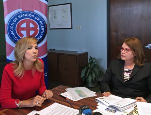 Zoimé Álvarez-Rubio and Maritza Soto provide details of the Community Reinvestment Week during a press conference Wednesday.
