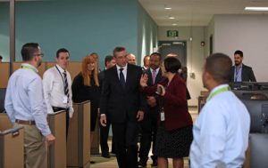 Gov. García-Padilla tours Lockheed Martin's new Aguadilla campus.