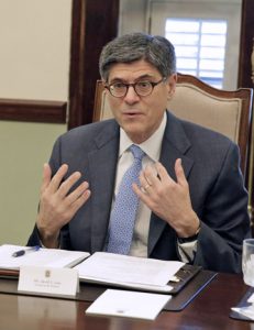 U.S. Treasury Secretary Jacob Lew.