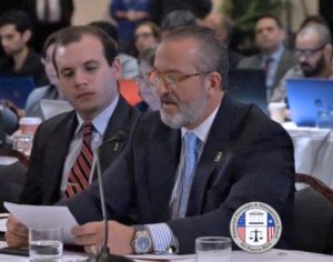 PRMA President Rodrigo Masses presents the trade group's opinions on the Fiscal Plan during Friday's Oversight Board meeting.