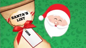 The "Santa's List 2016" study surveyed 1,200 people.